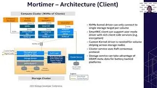 SDC2020: Mortimer: A High Performance Scale out Storage for Persistent Memory and NVMe SSDs