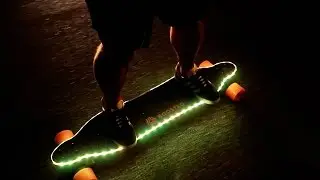 CRAZY MODDED BOOSTED BOARD!! ** led light mod **