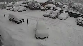 Видеонаблюдение в снегопад