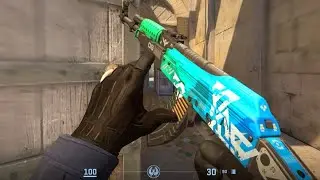 AK-47 | Ice Coaled CS2 sticker crafts