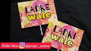 Urdu funny props ideas for wedding/mehndi/dholki | Props Online