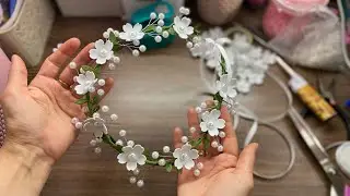 Ніжний віночок🌸 Delicate Wreath🌸Tiara DIY