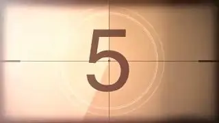 Countdown VIntage Flash Animation Motion Background Stock Video Footage Free For Editing