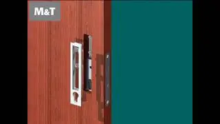 Установка фурнитуры M&T - Врезные ручки Maya (цилиндрический замок)