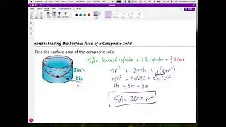 Surface Area and Volume of Composite Figures