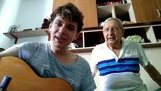 Grandpa sings with me 