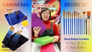 Artist Brush Set with Canvas Bag LIVE Replay Cut