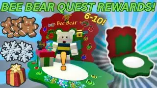 Bee Bear Beesmas 2024 Quests 6-10 Rewards! | Bee Swarm Simulator