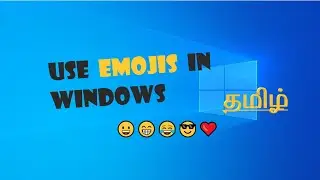 Use emojis in windows | Simple way | in Tamil