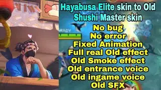 Hayabusa Elite skin to Old Shushi Master skin script Fixed Animation Real Old Entrance voice | MLBB