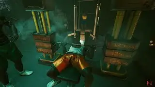 Crushing Someone With Gym Equipment in Cyberpunk 2077 
