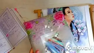 Вышивальный влог Февраль-Март 2023/ Финиш Asian lady in blue/ Amiship/ Вышивка крестом