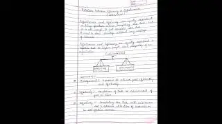 Relation between efficency and  effectiveness