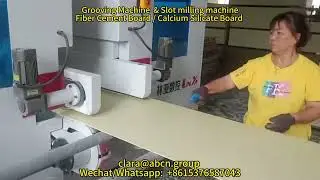 Fiber Cement Board grooving machine,notching machine,rooving machine,slot milling machine,slotter