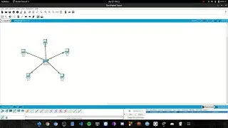 Star topology using switch in cisco packet tracer