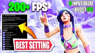 *ULTIMATE* Fortnite CHAPTER 5 Fps Boost 🔧(Boost Fps, Lower Input Delay & Latency)