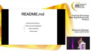 Creating Enterprise Web Applications with Node.js | Sebastian Springer | IPC Spring 2018