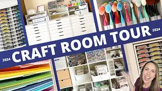 Craft Room Tour 2024! AMAZING Organization Ideas with IKEA and Amazon