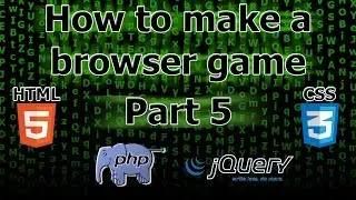How to make a browser game - Part 5 - Register / Login / Logout with PDO prepared statements