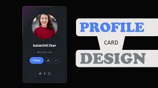 profile card design html css | coding bd
