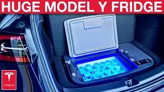 This HUGE Tesla Model Y Fridge/Freezer Does Not Disappoint!
