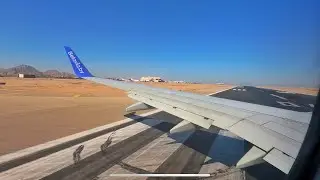 𝟒𝐊 | Взлет Belavia Boeing 737-800 | Аэропорт Шарм-эль-Шейх | Египет |