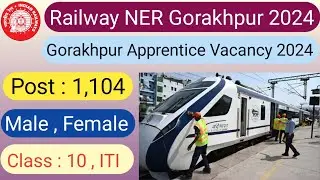 Railway Gorakhpur apprentice recruitment 2024. railway NER Gorakhpur apprentice vacancy 2024.