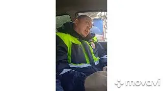 Traffic police officer Dzheus of Temryuk draws up 19.3 of the Code of Administrative Offences of ...