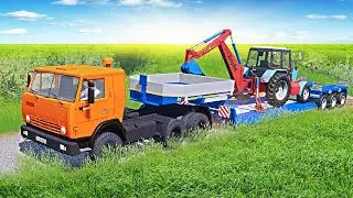 КОПАТЬ ТЕПЕРЬ НЕЧЕМ - ТРАКТОР СЛОМАЛСЯ - ВЕЗЕМ НА РЕМОНТ FARMING SIMULATOR 19