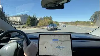 FSD Beta 10.5 | Trouble with Center Turn Lanes | Atlanta