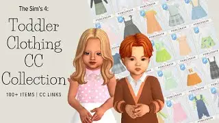 The Sims 4: Maxis Match Toddler CC Clothing Collection | 100+ Items | CC Links