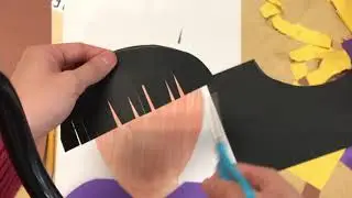 How to Collage Hair (Self Portrait)