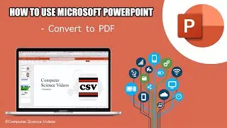 How to USE Microsoft PowerPoint On a Mac - Tutorial 25 - Convert To a PDF - Basic Tutorial | New