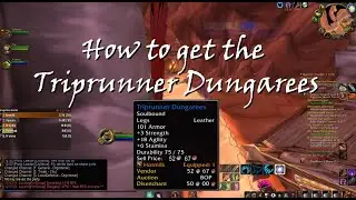 How to get the Triprunner Dungarees - World of Warcraft Season of Mastery - Gnomeregan run, no keys