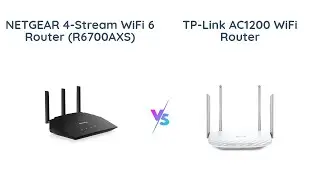 NETGEAR 4-Stream WiFi 6 Router vs TP-Link AC1200 WiFi Router