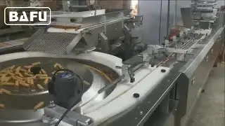 Snack bar automatic packaging machine, rice bar packaging machine, extrusion bar packaging machine