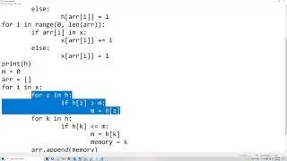 Sort array of elements by frequency | Python coding by Elrik