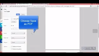 How to save webpage as pdf on google chrome