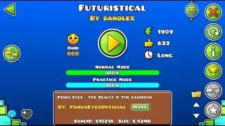 [GD] FUTURISTICAL BY DANOLEX (ALL COINS) | GEOMETRY DASH 2.11