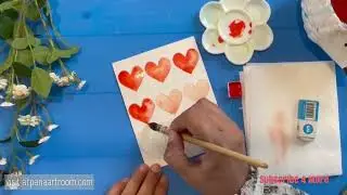Cute Watercolour Valentine’s Day Greeting Card Tutorial