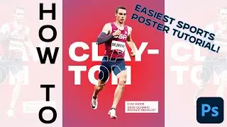 Photoshop Sports Design Tutorial: EASIEST Sports Poster EVER!