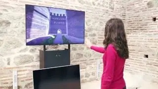 Felix Romuliana Stereoscopic 3D gesture controlled interactive tour