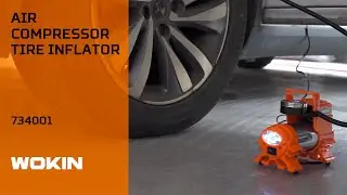WOKIN Air Compressor Tire Inflator Portable Air Pump for Car Tires DC 12V with LED Light