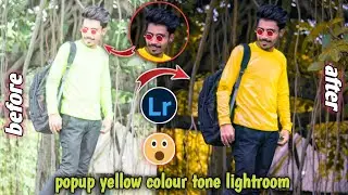 Lightroom Popup Yellow Tone Colour Grading | Ads Pictures