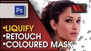 Adobe Photoshop CS6 - Retouch using Liquify (Tutorial by VOXLAB)