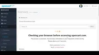OPENCART 3.x.x.x Admin extensions - DDoS protection by Cloudflare and auto page refreshes