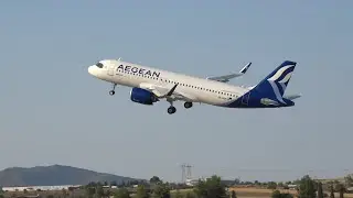 AFW 2023 Aegean Airlines Airbus A320 Neo Touch&Go, High Speed Pass