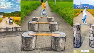 Painting 3D Art Like Real, Amazing Draw The 3D Art Skill