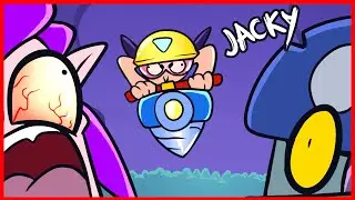 BRAWL STARS ANIMATION - JACKY IN GEM GRAB (NERF?!)