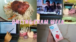NIGHT STUDY ROUTINE 🌃 📝ONLINE EXAM WEEK | STUDY VLOG 9